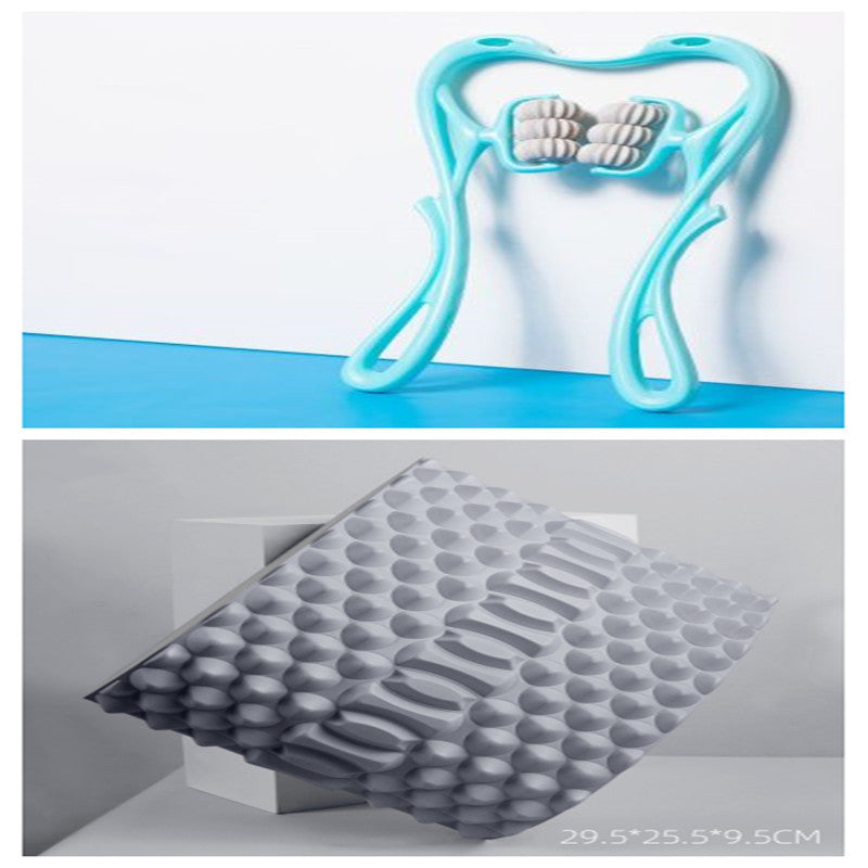 Multifunctional Manual Six-wheel Neck Massager Massage Relieve Roller Massage Tool