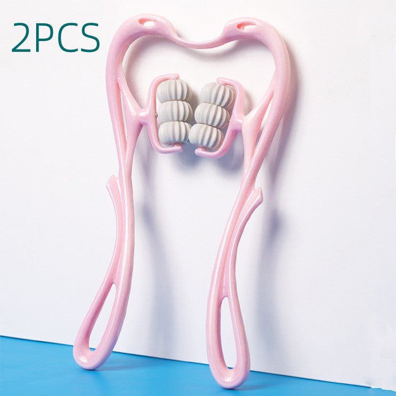 Multifunctional Manual Six-wheel Neck Massager Massage Relieve Roller Massage Tool