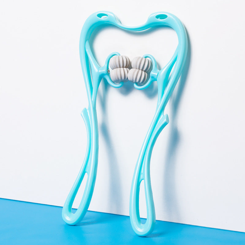 Multifunctional Manual Six-wheel Neck Massager Massage Relieve Roller Massage Tool