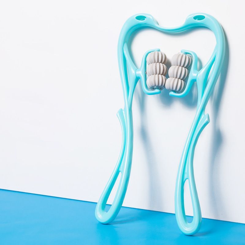 Multifunctional Manual Six-wheel Neck Massager Massage Relieve Roller Massage Tool