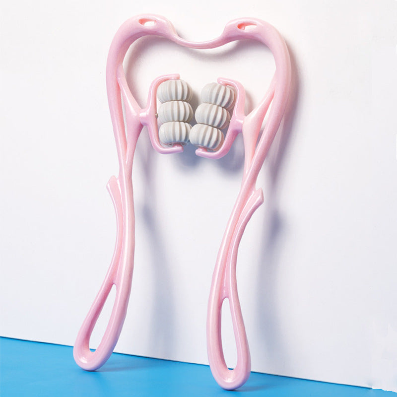 Multifunctional Manual Six-wheel Neck Massager Massage Relieve Roller Massage Tool